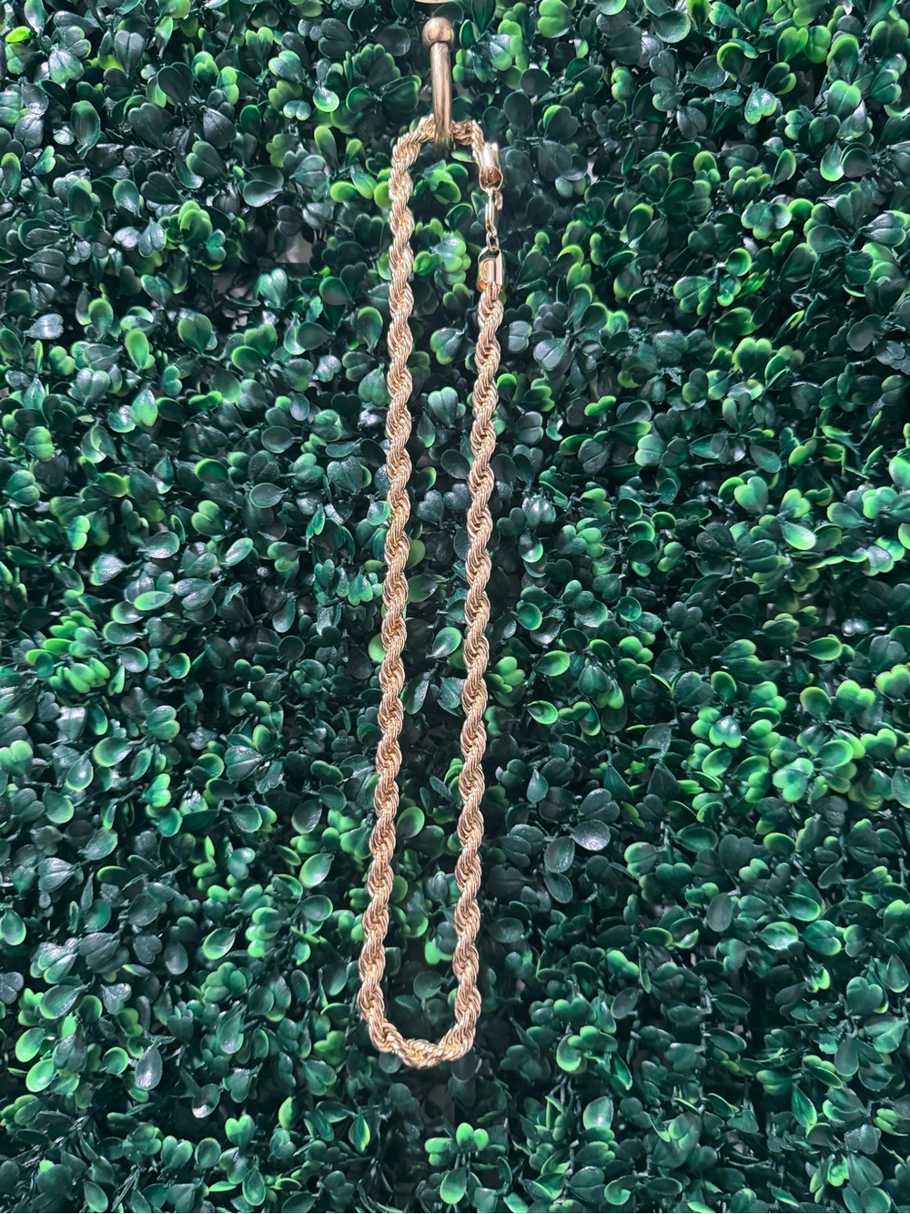 Classic 23in Rope Chain Necklace - 18k Gold over stainless steel